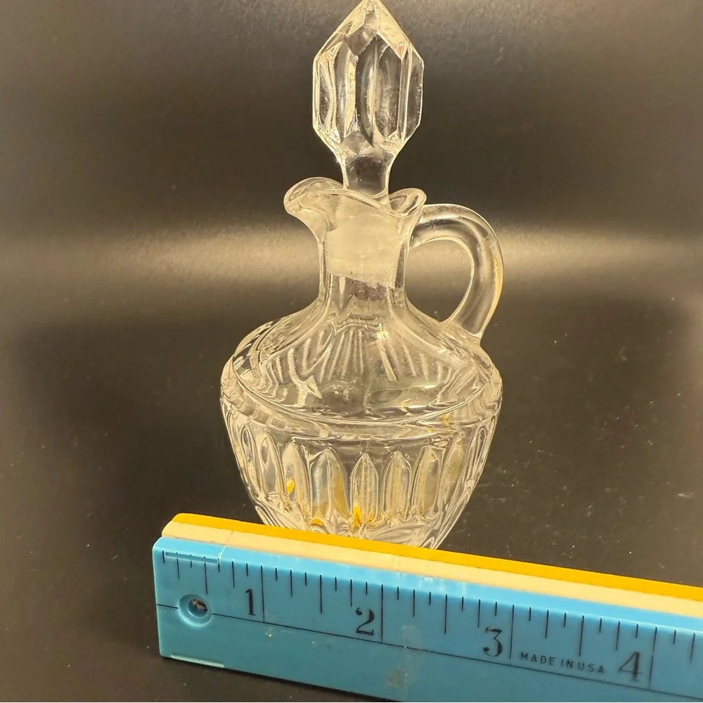 European Collection Clear Cruet Germany EUC Crystal bottle